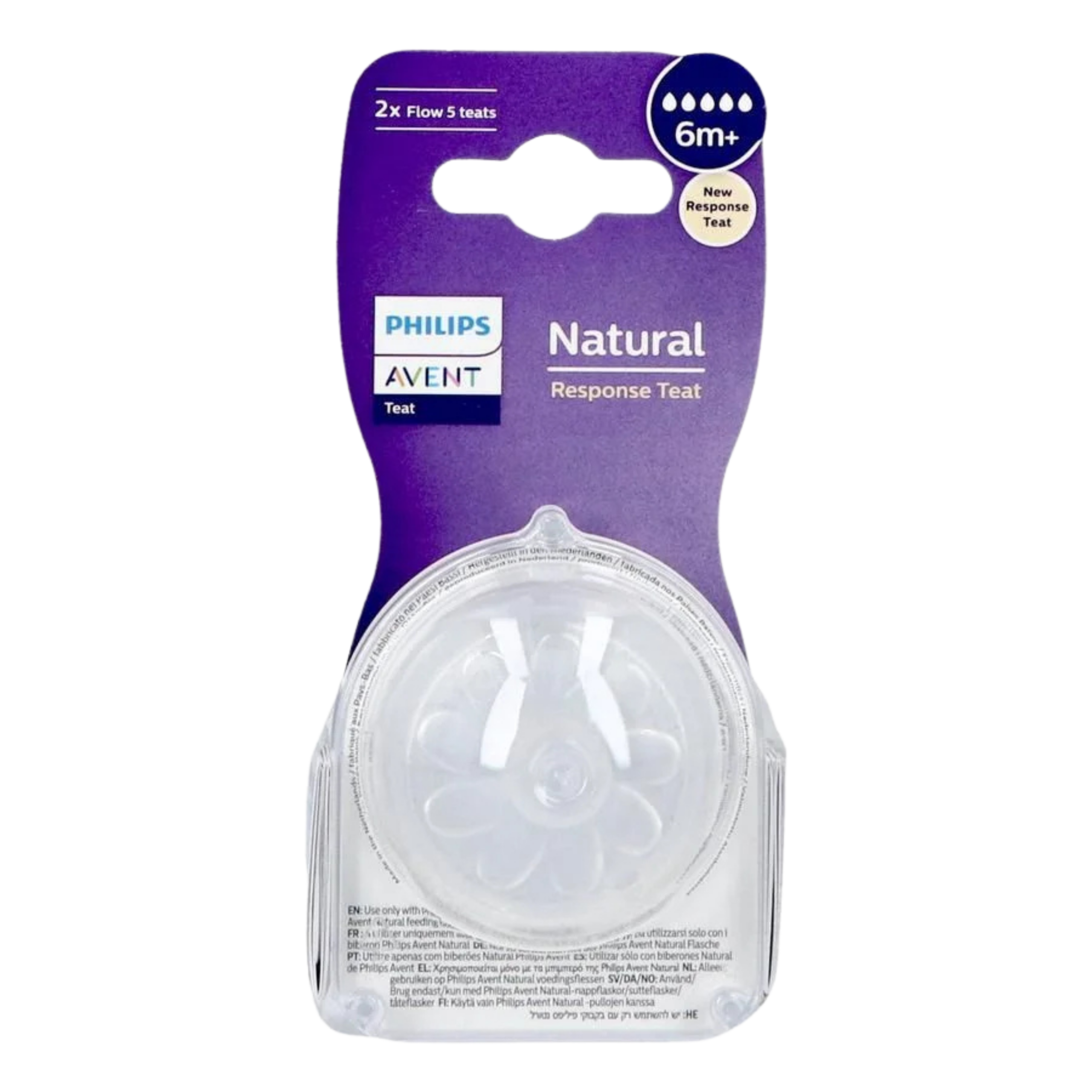 AVENT NATURAL TETINE RESPONSE 3MOIS + DEBIT 4