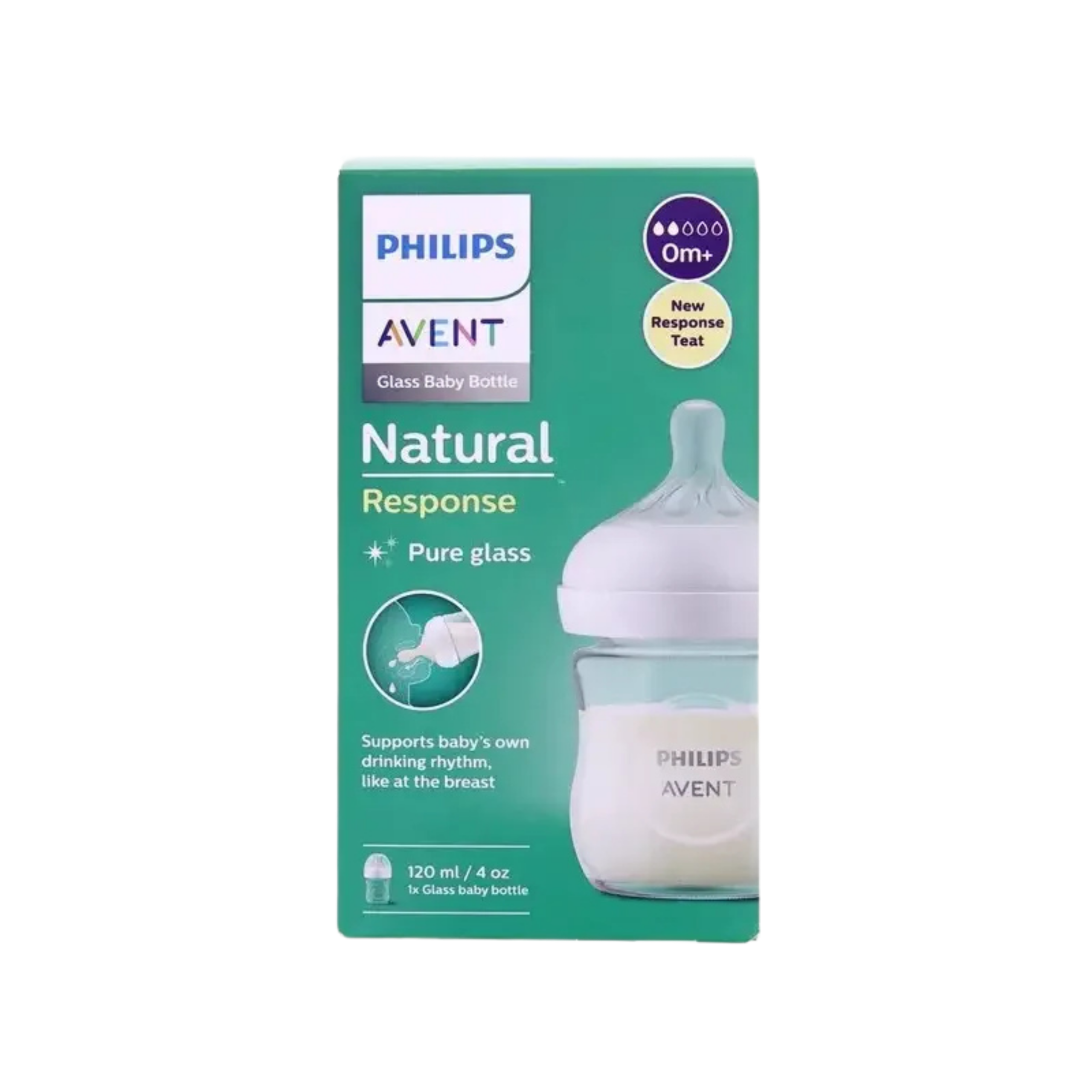 AVENT BIBERON NATURAL VERRE 120 ML