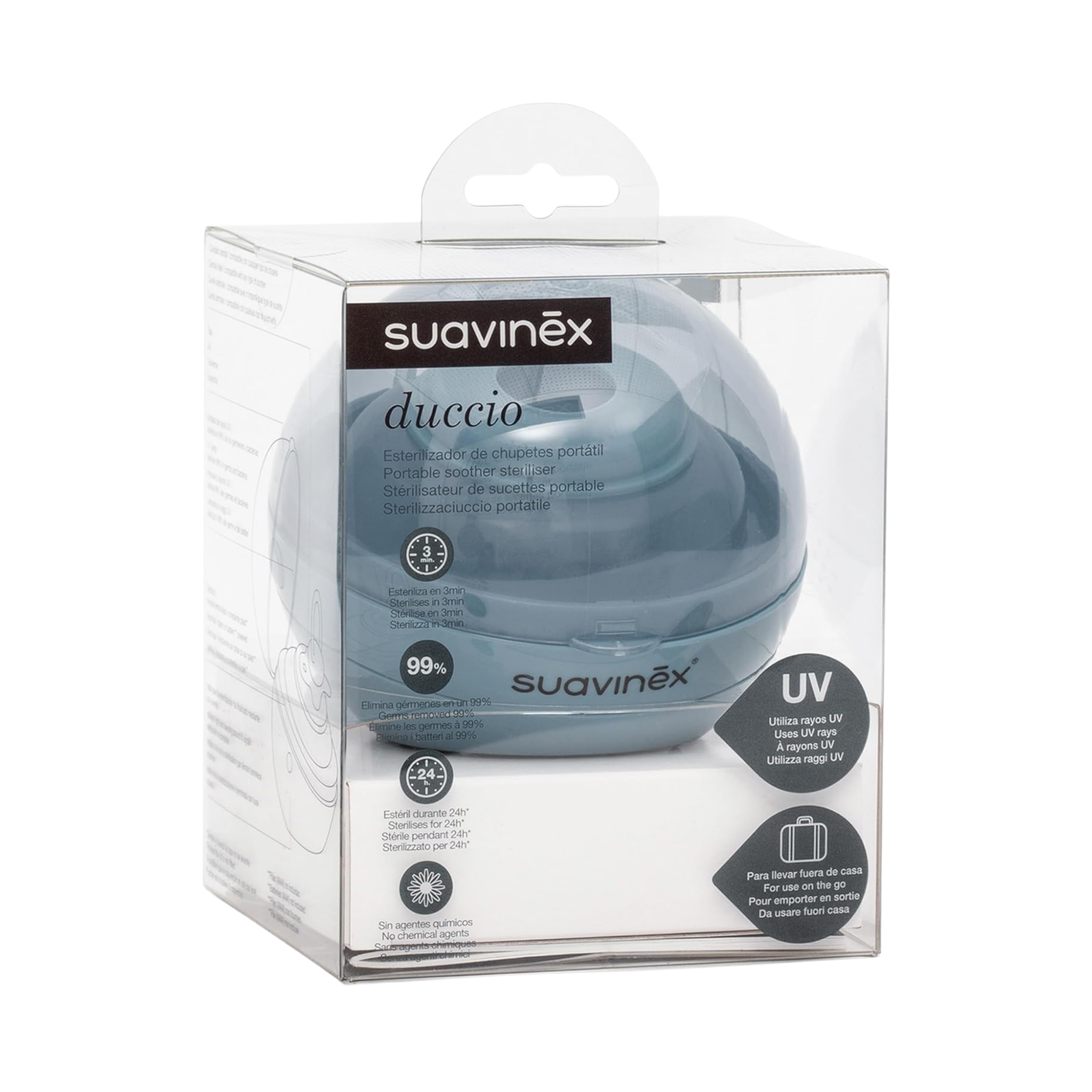 Stérilisateur de Sucette Portable UV Duccio – Suavinex