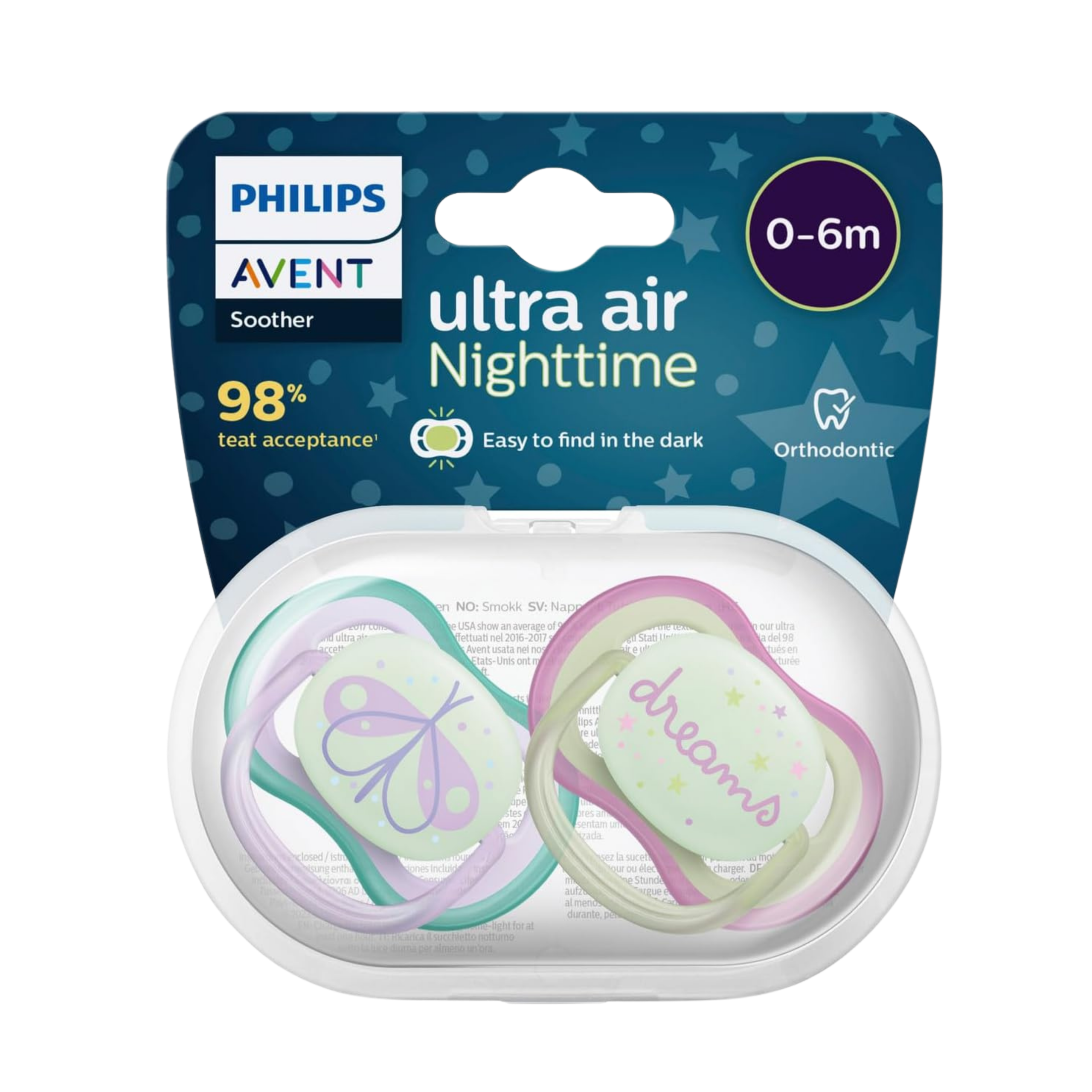 Avent ultra air Sucette 6-18M SCF376/14