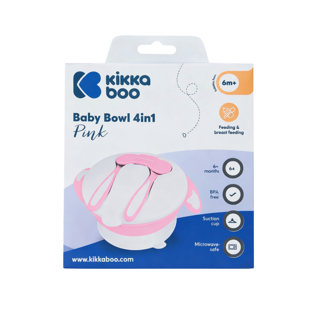 Kikkaboo Bowl 4 En 1 Rosado