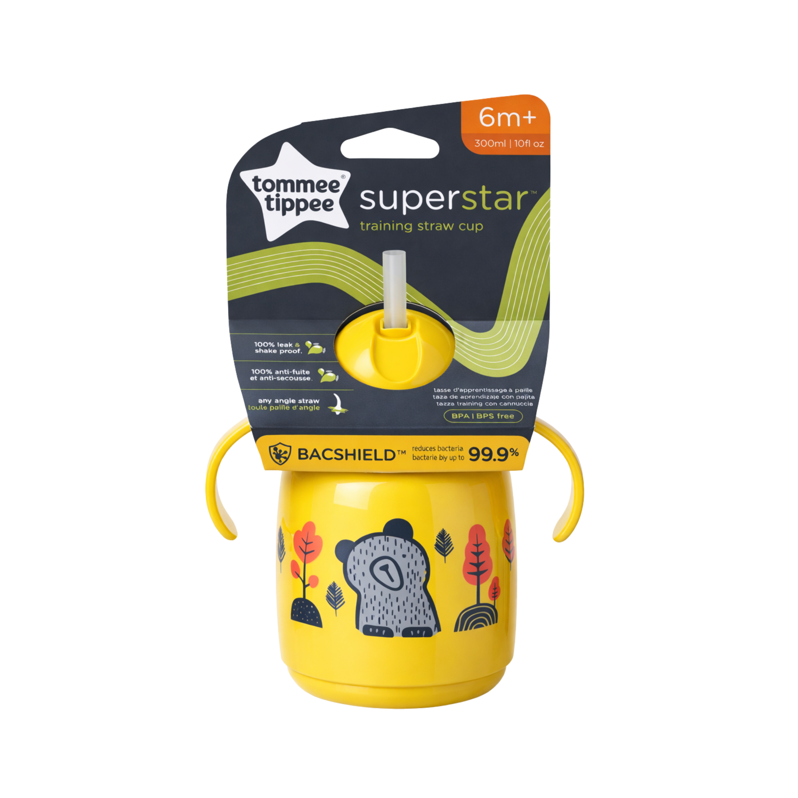 Tommee Tippee Tasse à paille Super Star 300ml - Jaune