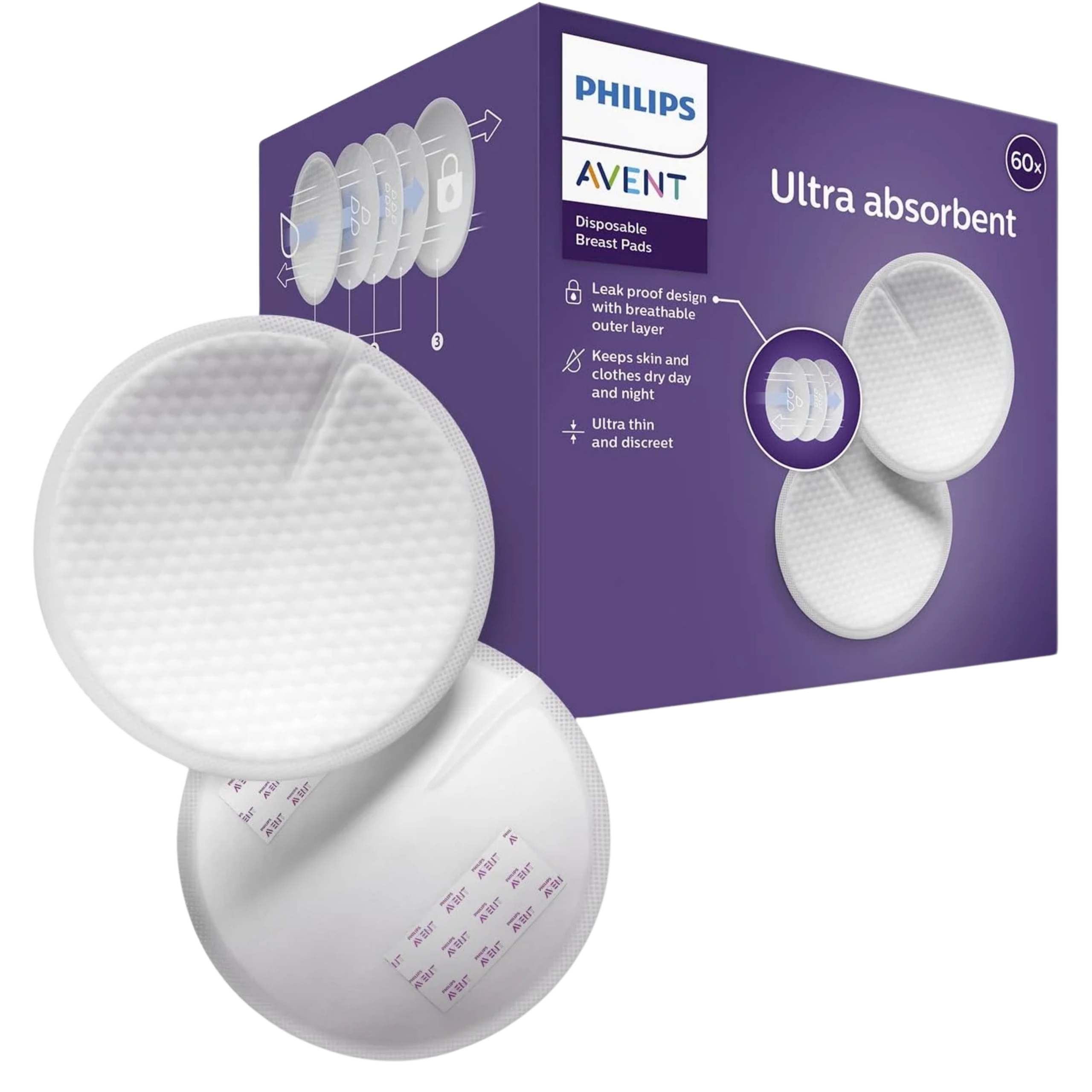 Coussinets d’allaitement 60pcs-AVENT