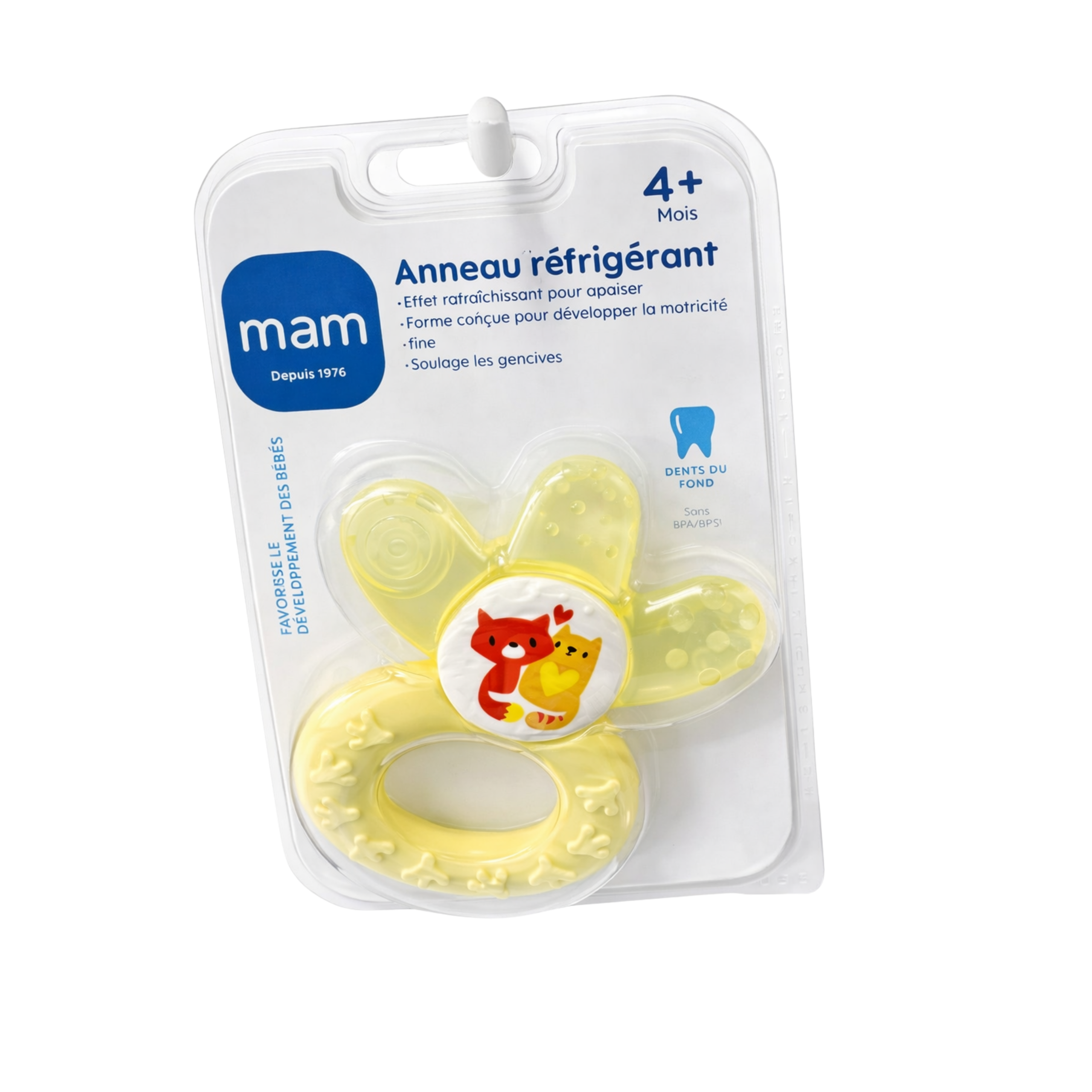 MAM Anneau de Dentition Réfrigérant Bleu Vert + Boite de Stérilisation Ours Pinguoin