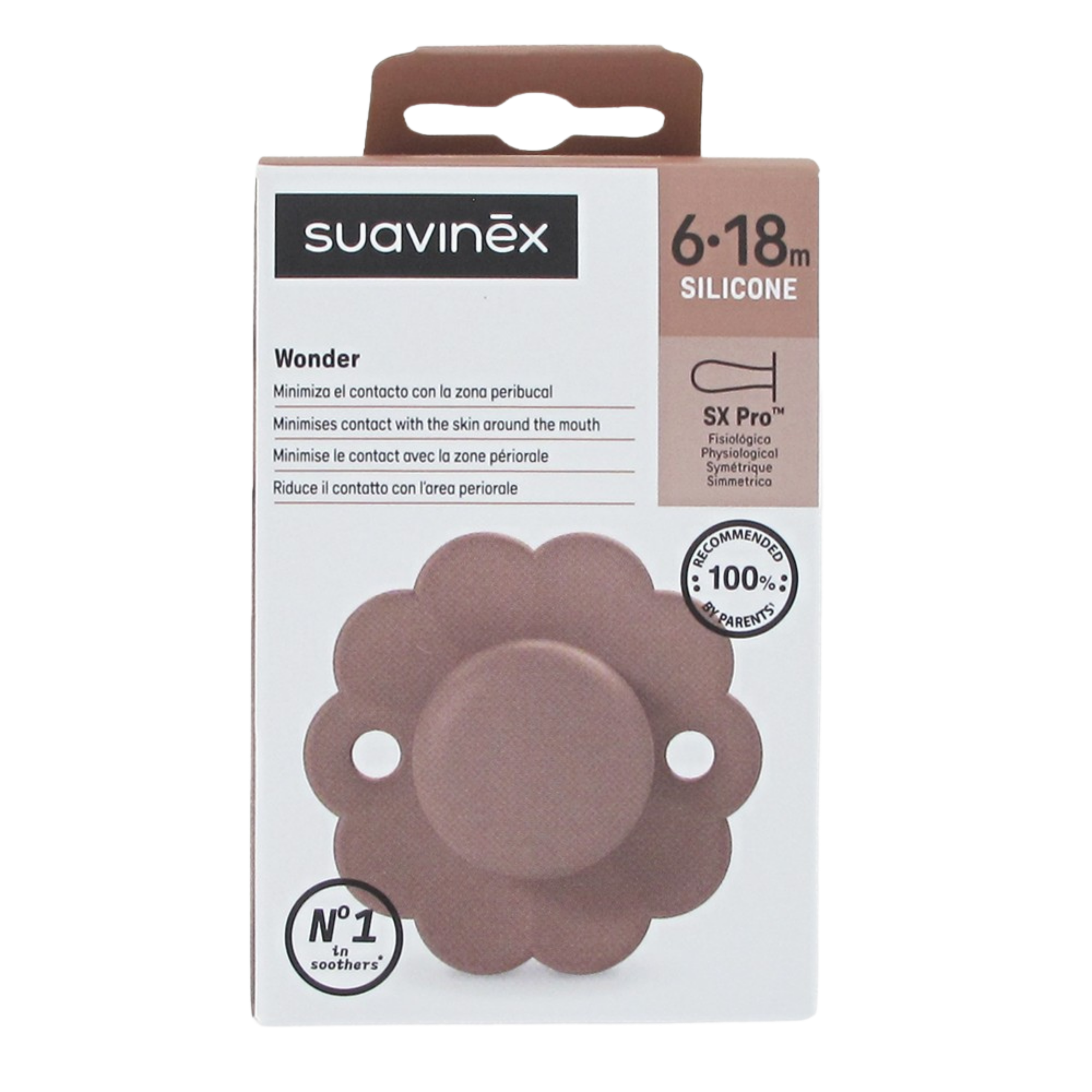 SUAVINEX Sucette 0/6 Mois | Tétine Physiologique Confort Nouveau-né PMAUV/MCHALK