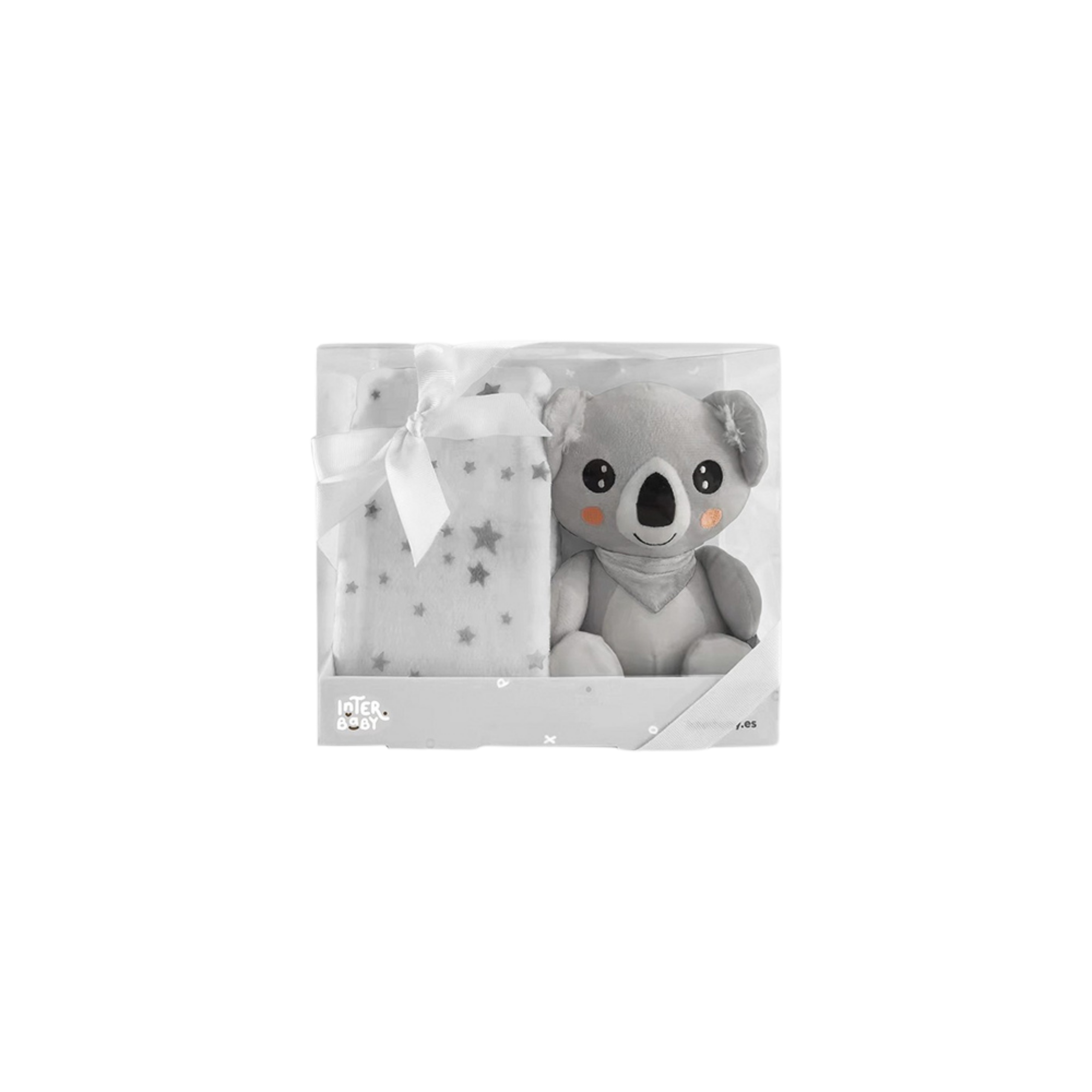 nterbaby Couverture + Peluche Koala Gris