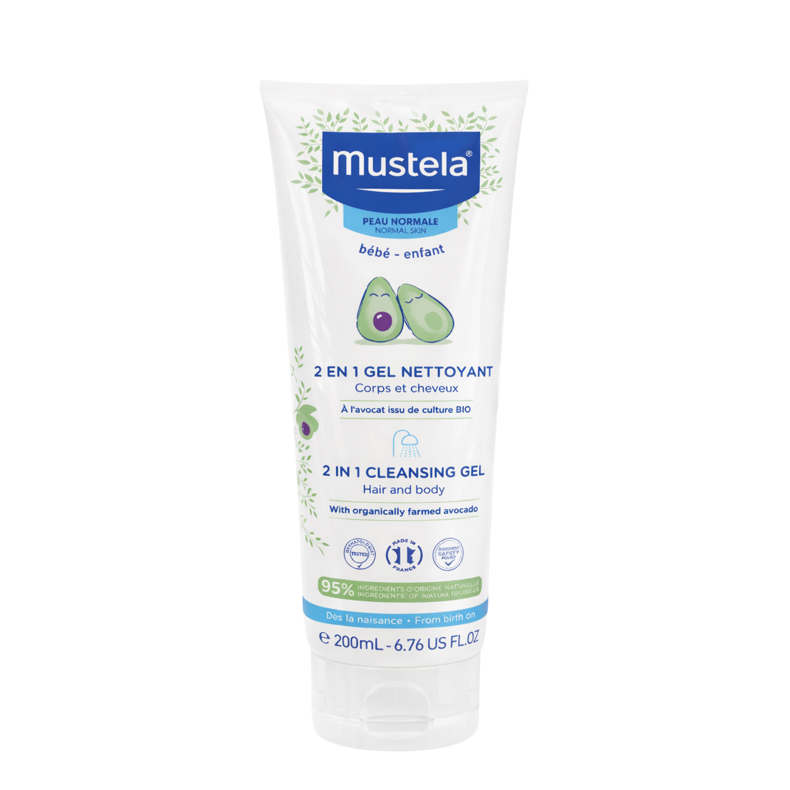 MUSTELA 2 EN 1 GEL NETTOYANT A L’AVOCAT 200ML