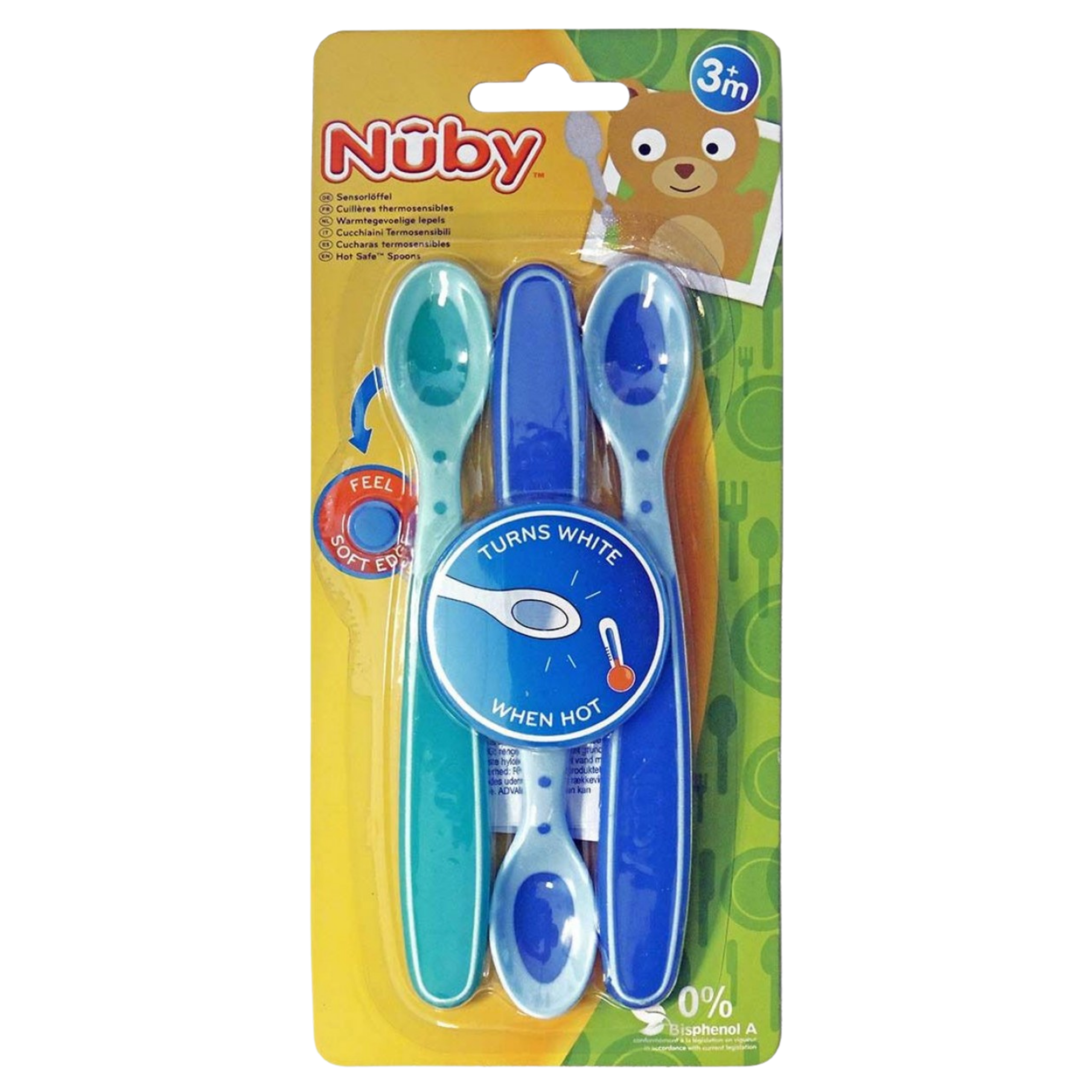 NUBY CUILLERE 4MOIS+ BLEU
