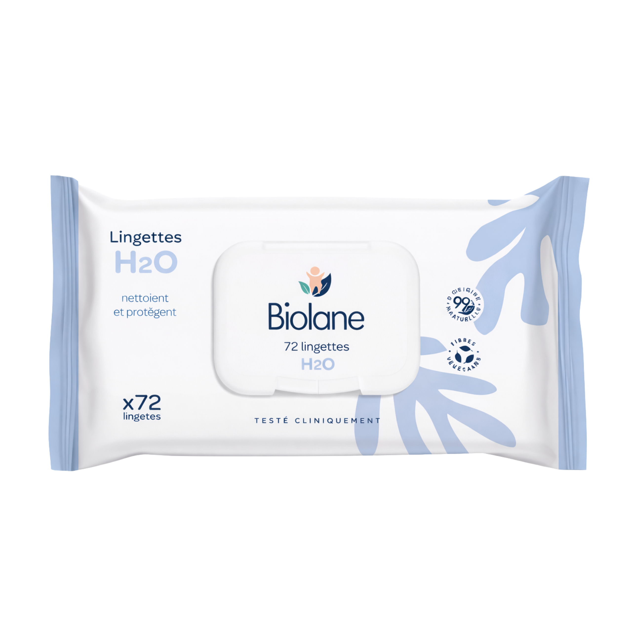 Biolane H2O Wipes - 72 Pieces