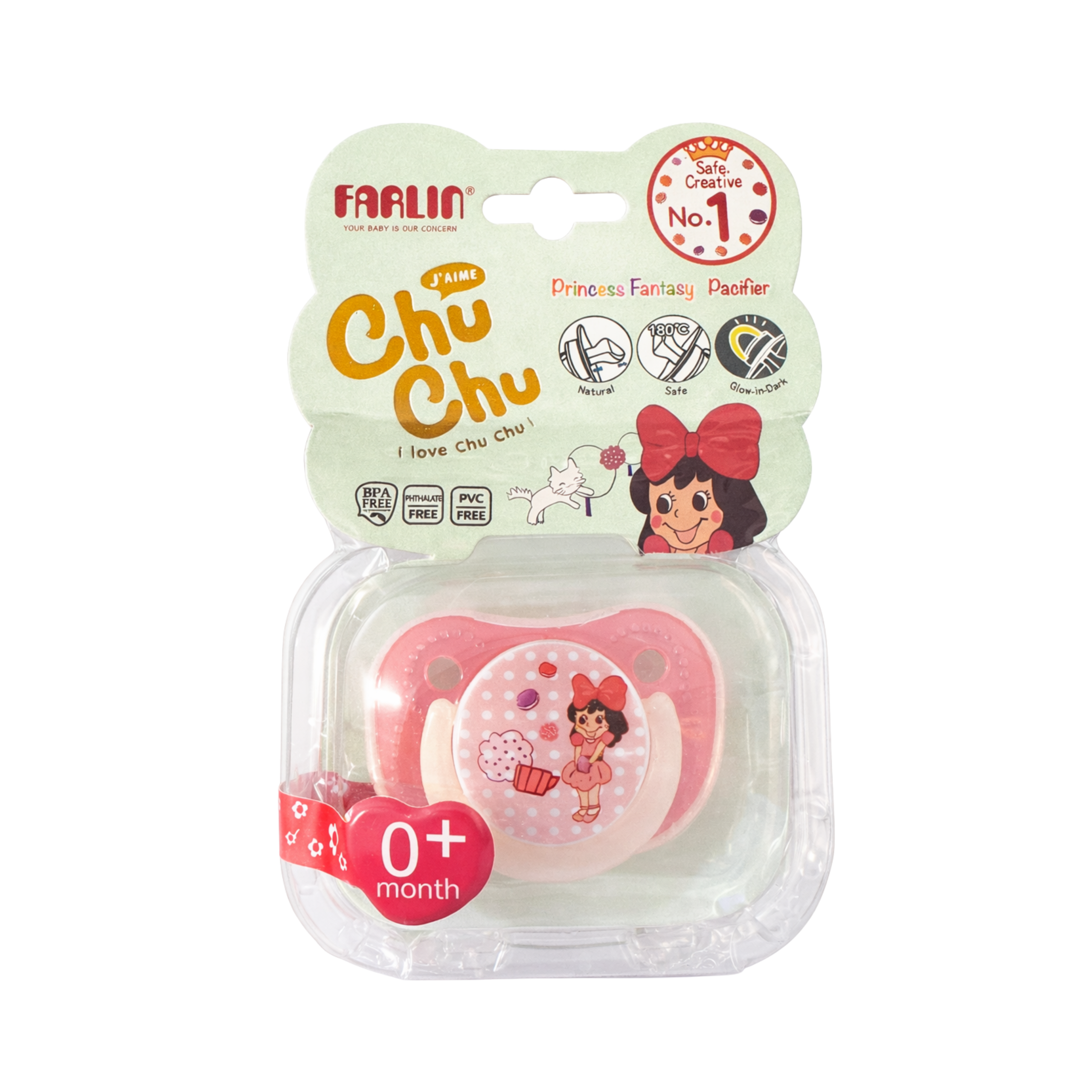 FARLIN SUCETTE CHU CHU 6M+ AVEC CAPUCHON