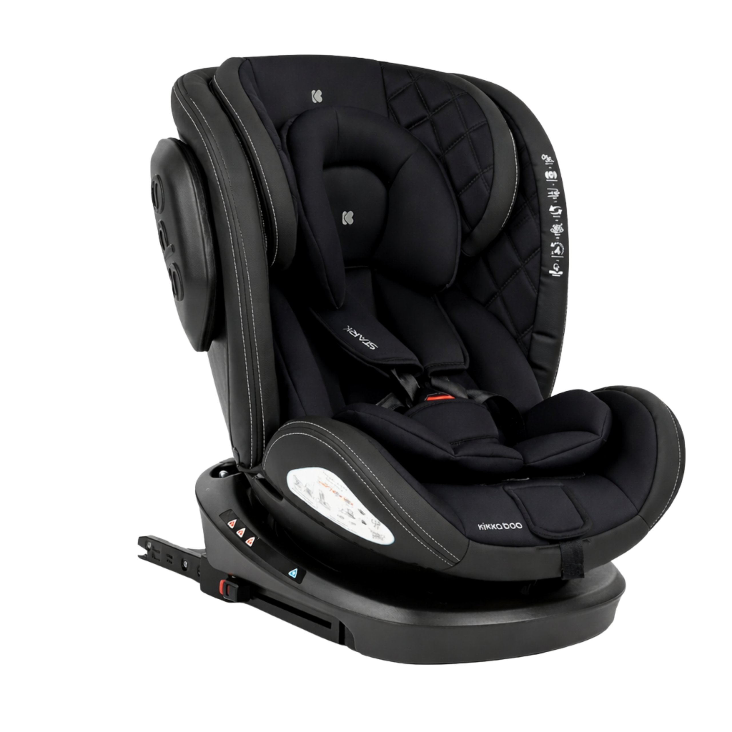 Kikkaboo Siège auto 0-1-2-3 (0-36 kg) stark new generation isofix noir