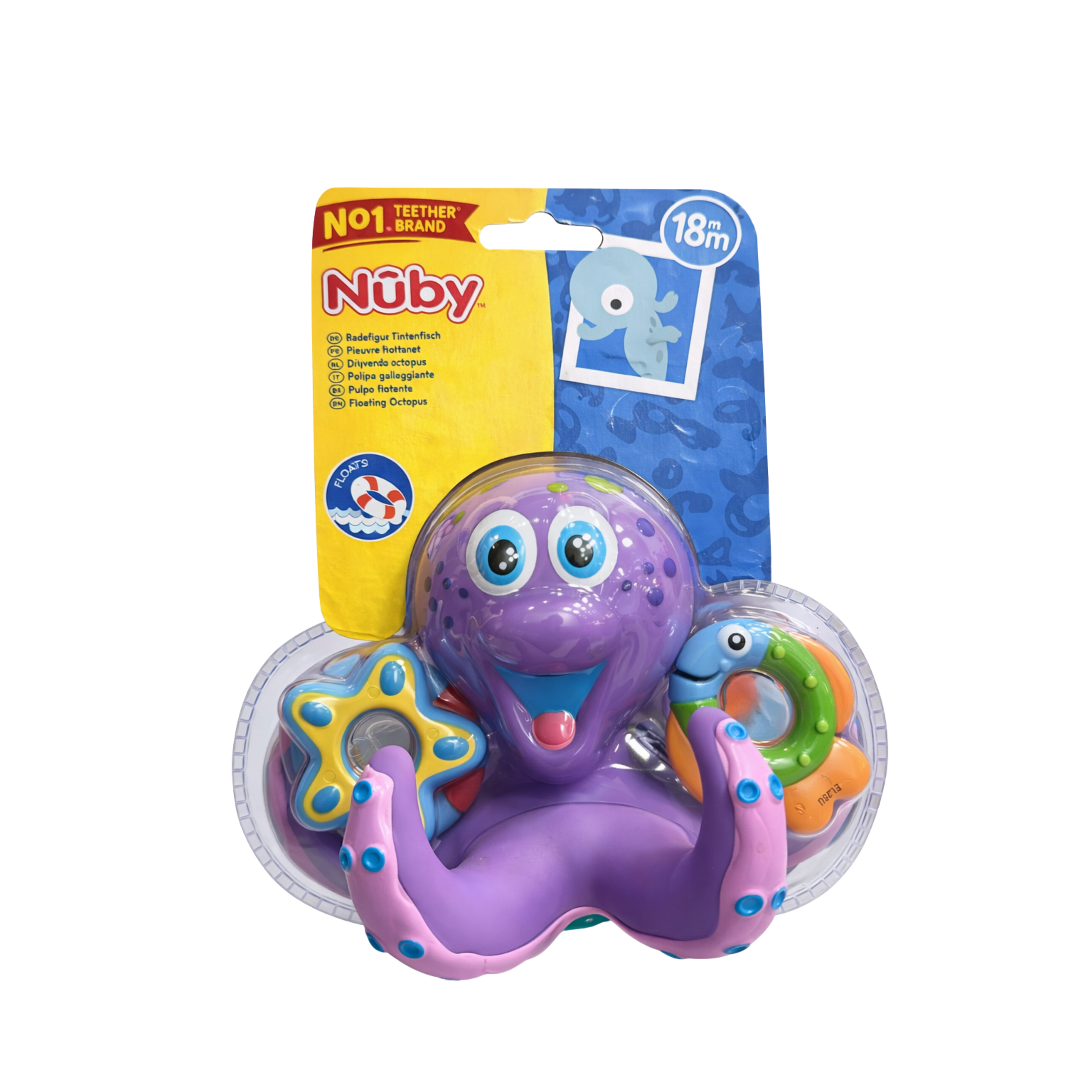 Figure Poulpe à mettre dans l'eau lors de l'heure du bain - Nûby