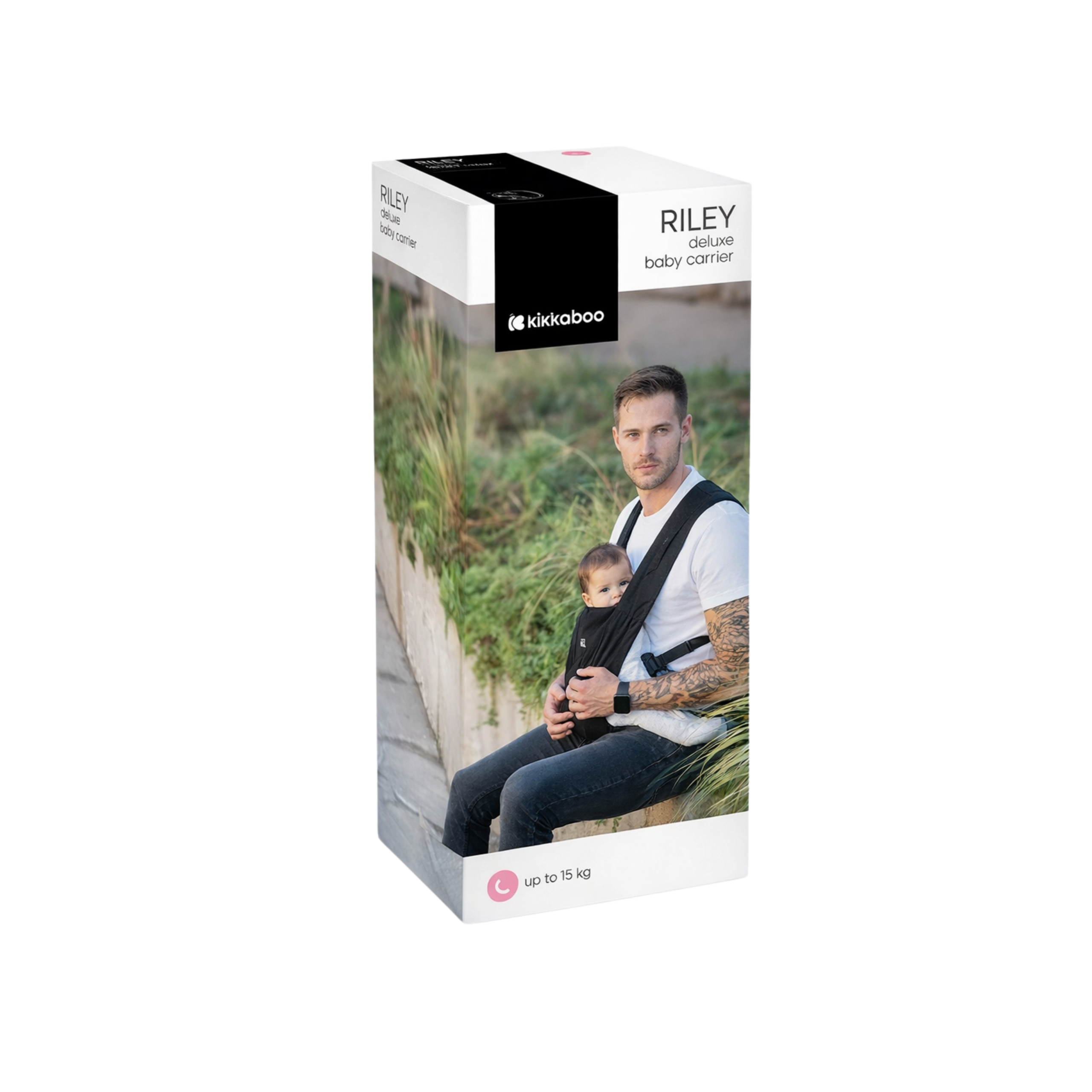 Kikkaboo - Porte-bébé Riley Noir