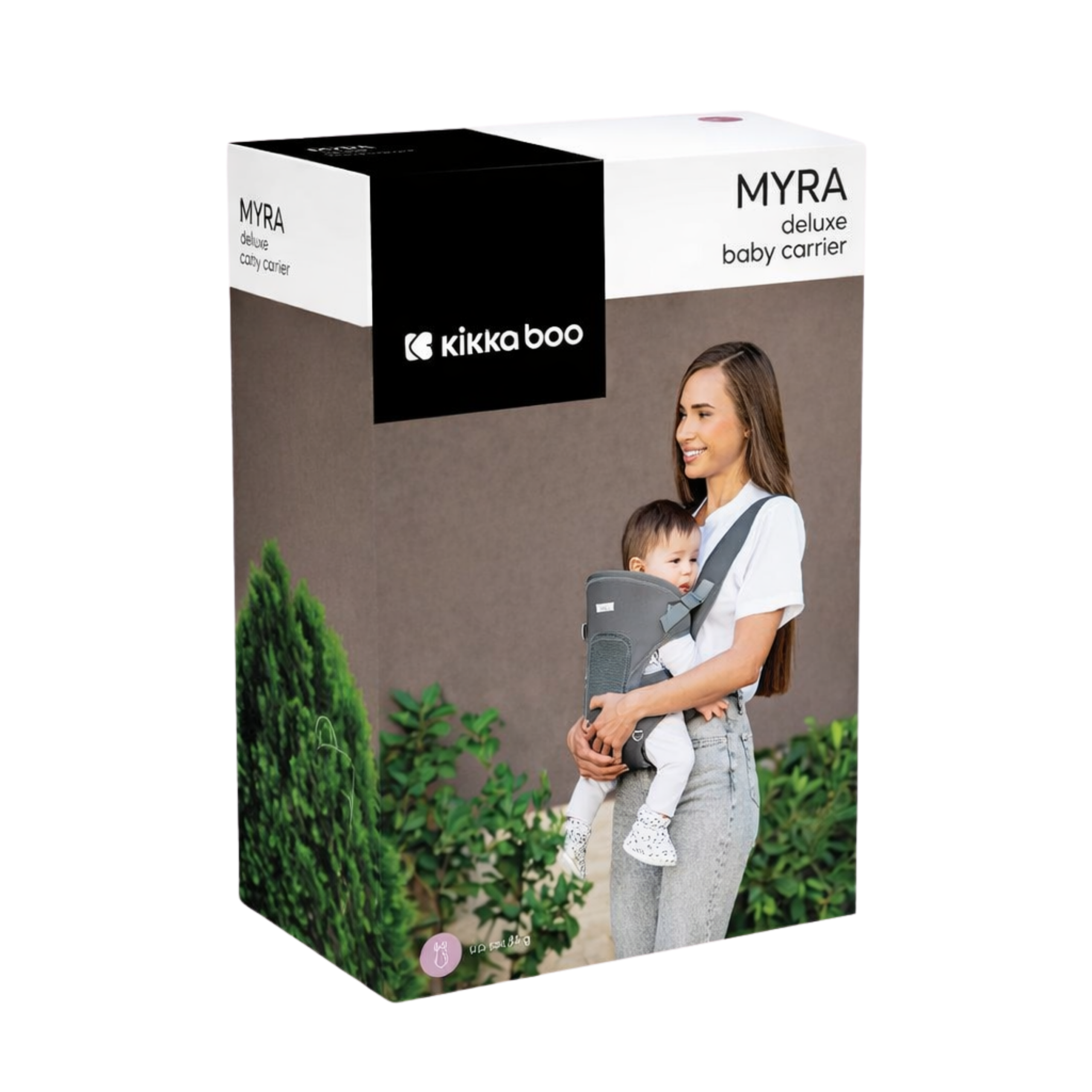 Kikkaboo Chloe Baby Carrier 3-in-1 Abdominal and Back Carrier Grey