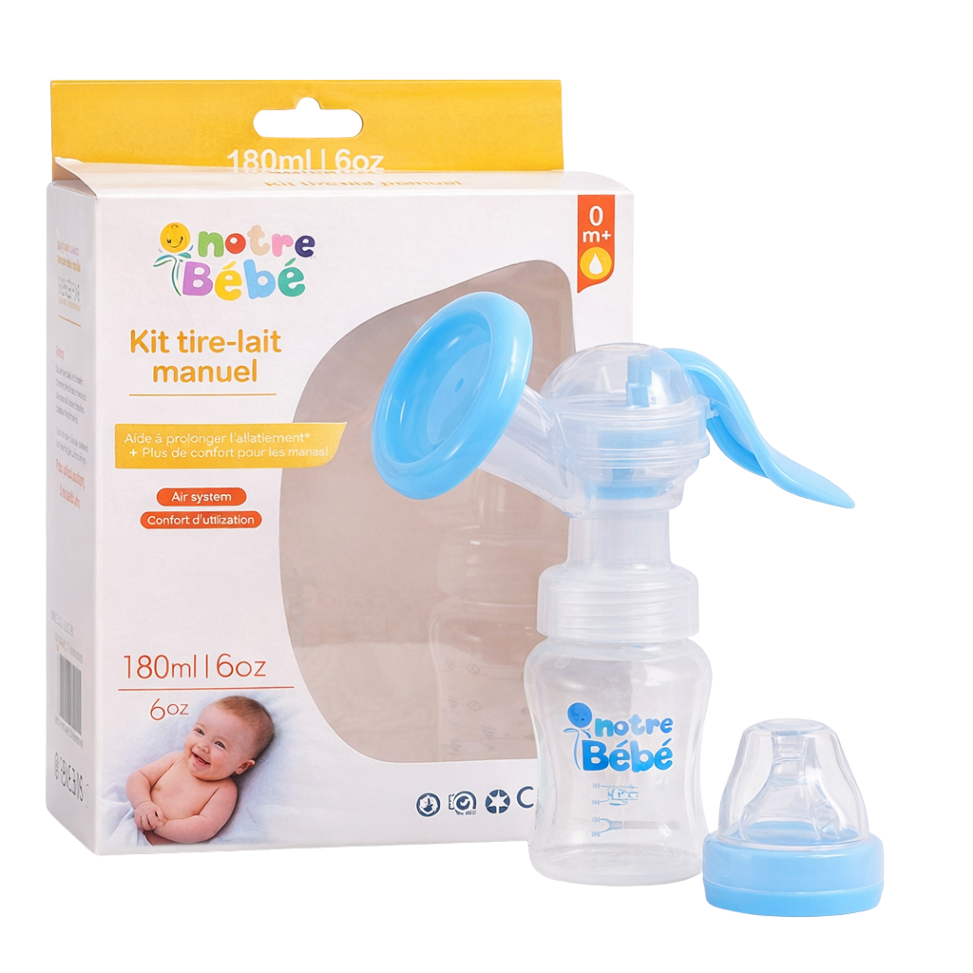 Tire lait manuel 180ml – Notre bébé