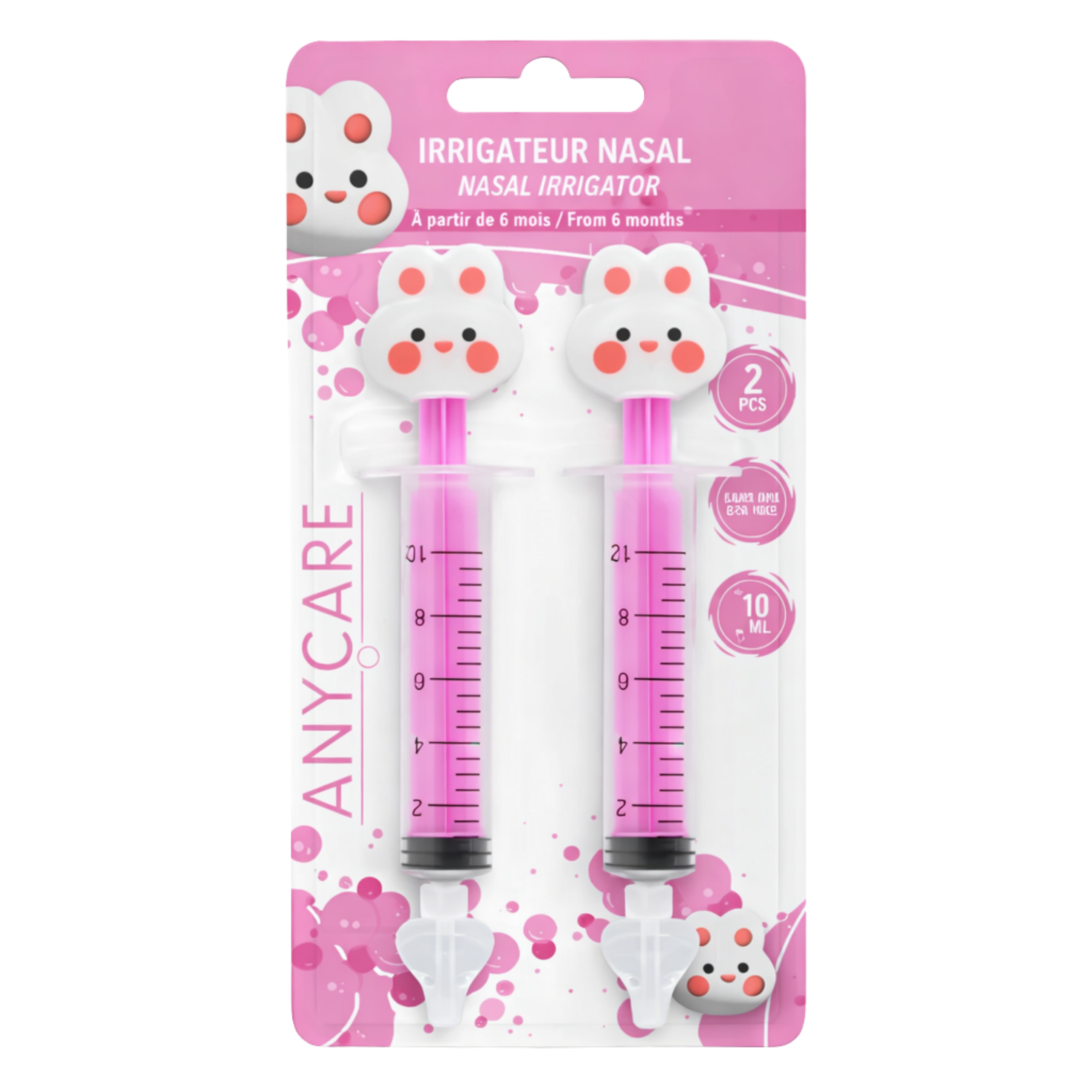 ANYCARE Irrigateurs Nasales Lapins