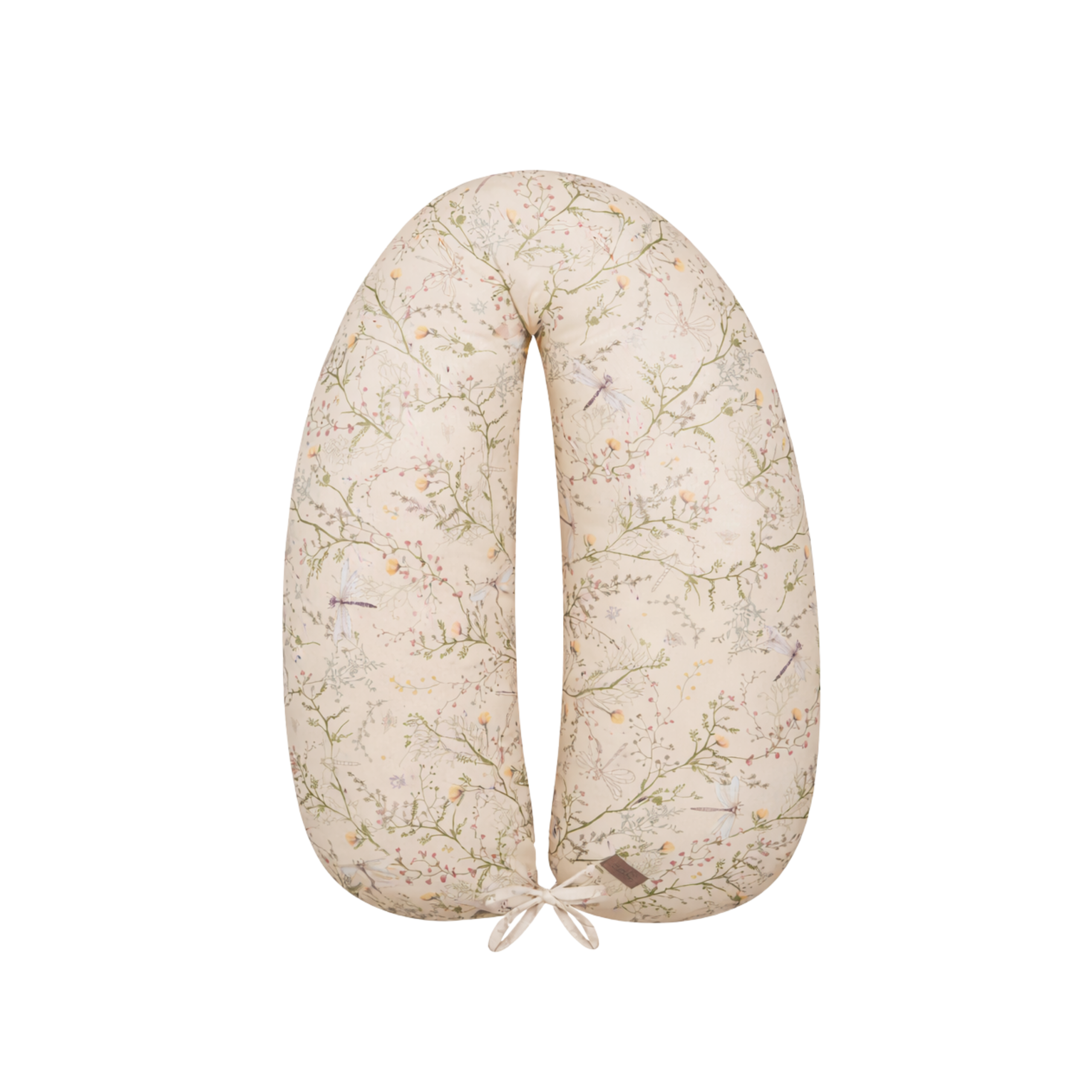 kikkaboo Coussin de grossesse et d’allaitement Secret Garden Beige