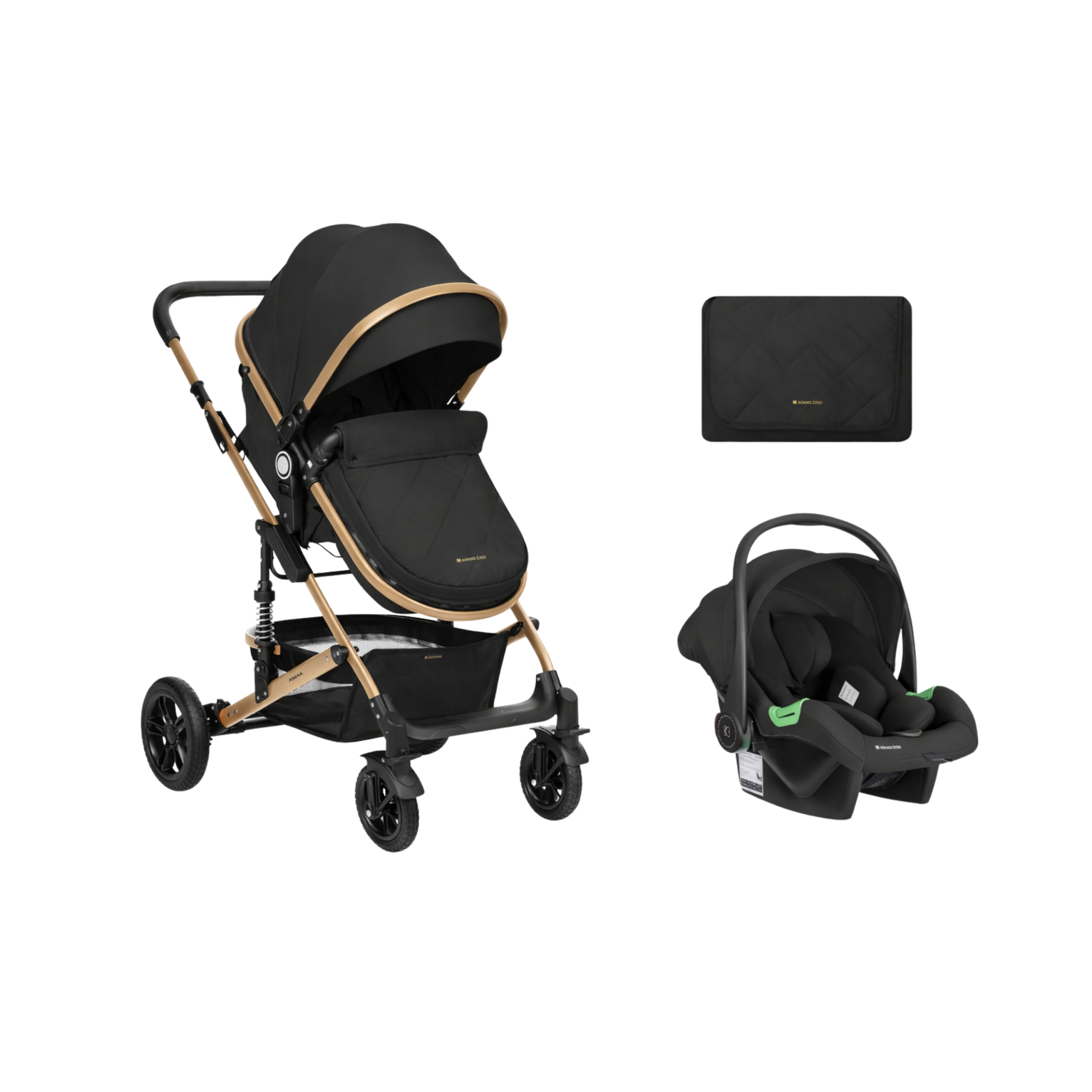 Kikkaboo Amaia 3-in-1 Transformable Seat Stroller
